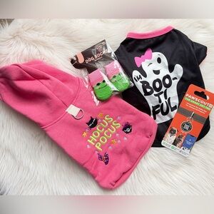 Dog Sweater Halloween Set Bundle 4 piece pet puppy gift set SIZE Small NEW